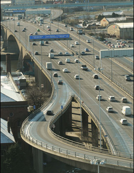 Image showing the kingston bridge in Glasgow