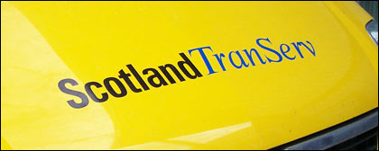 Scotland TranServ Logo on vehicle image